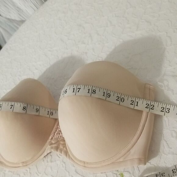 Vanity Fair 74380 Rose Beige Underwire Bra 42DD Smooth - Picture 3 of 9